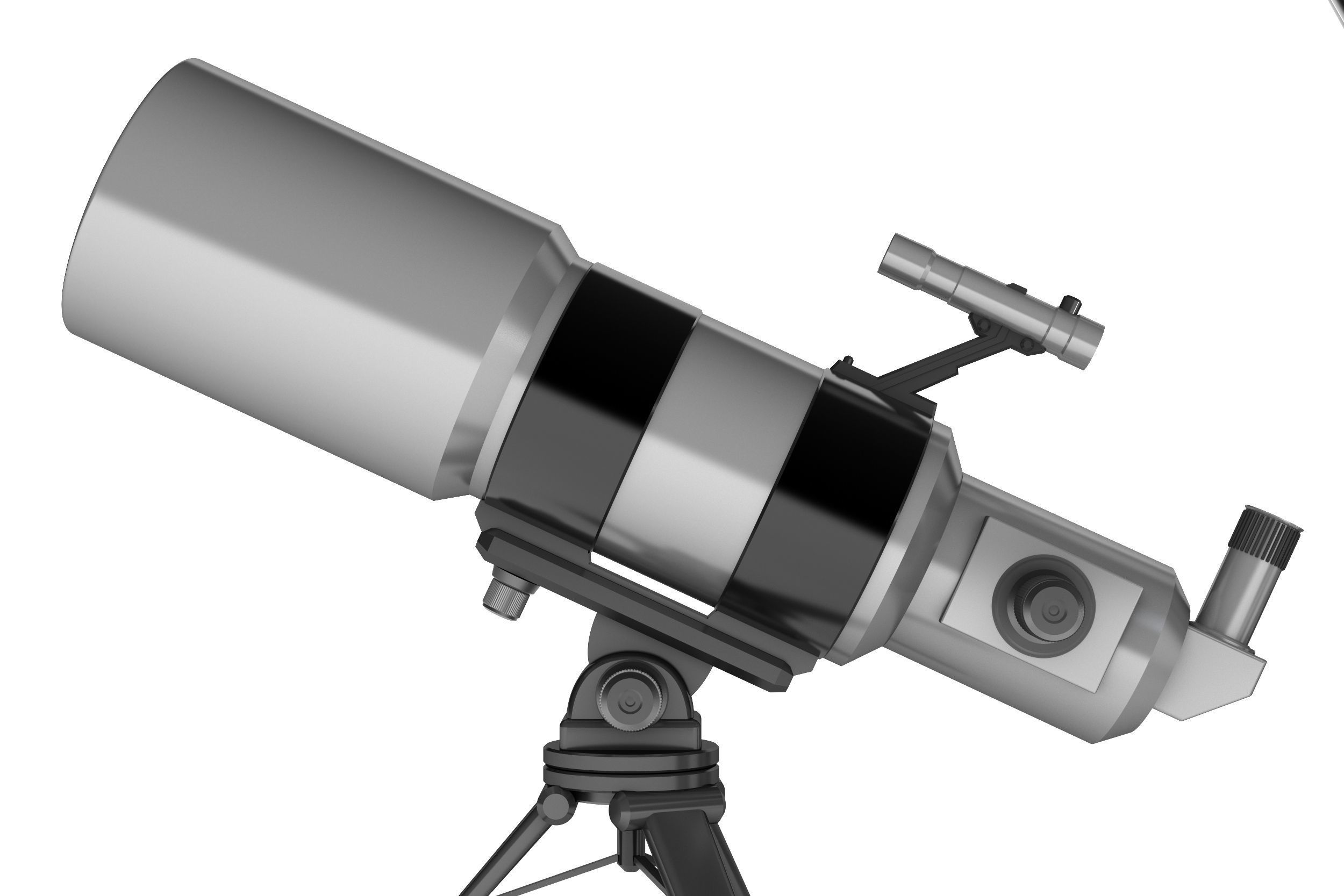 Telescopes refractor and reflector system 3D model_4