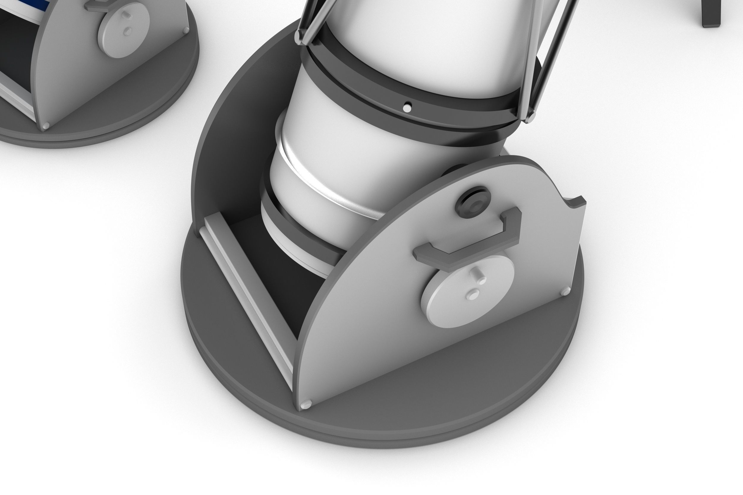 Telescopes refractor and reflector system 3D model_6