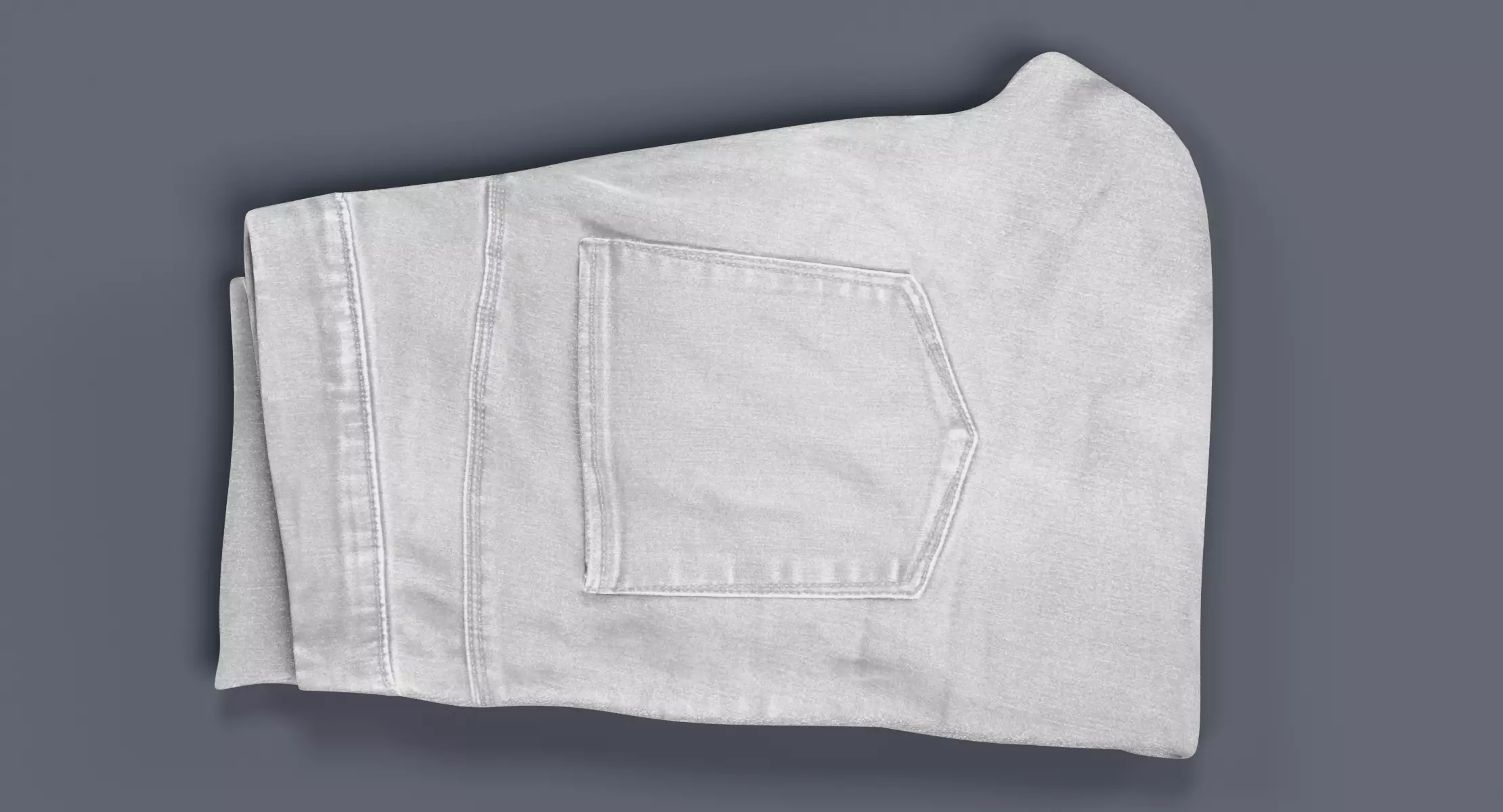 White Pants - Stackable Apparel 3D model