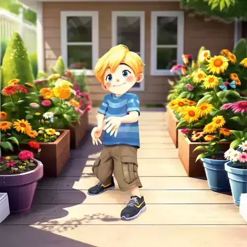 Blonde Cartoon Boy model pack