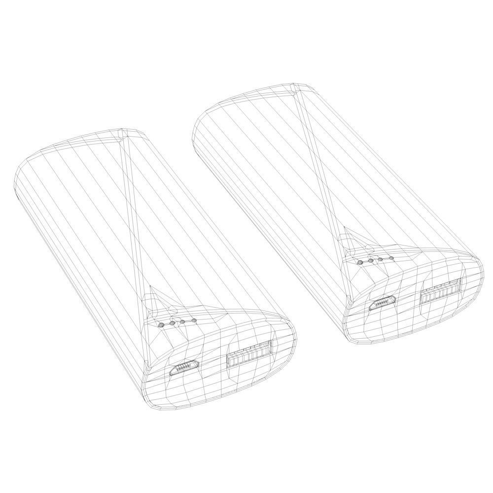 Xqisit Power Bank 5200 mAh Low-poly 3D model_2