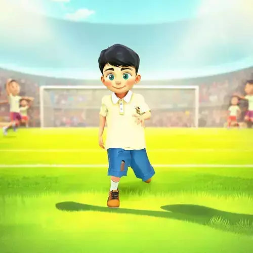 Cheerful Kid Character model pack