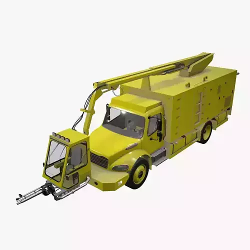 Aircraft Deicer Truck Yellow --347--
