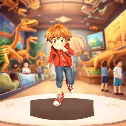 Cheerful Kid Character model pack