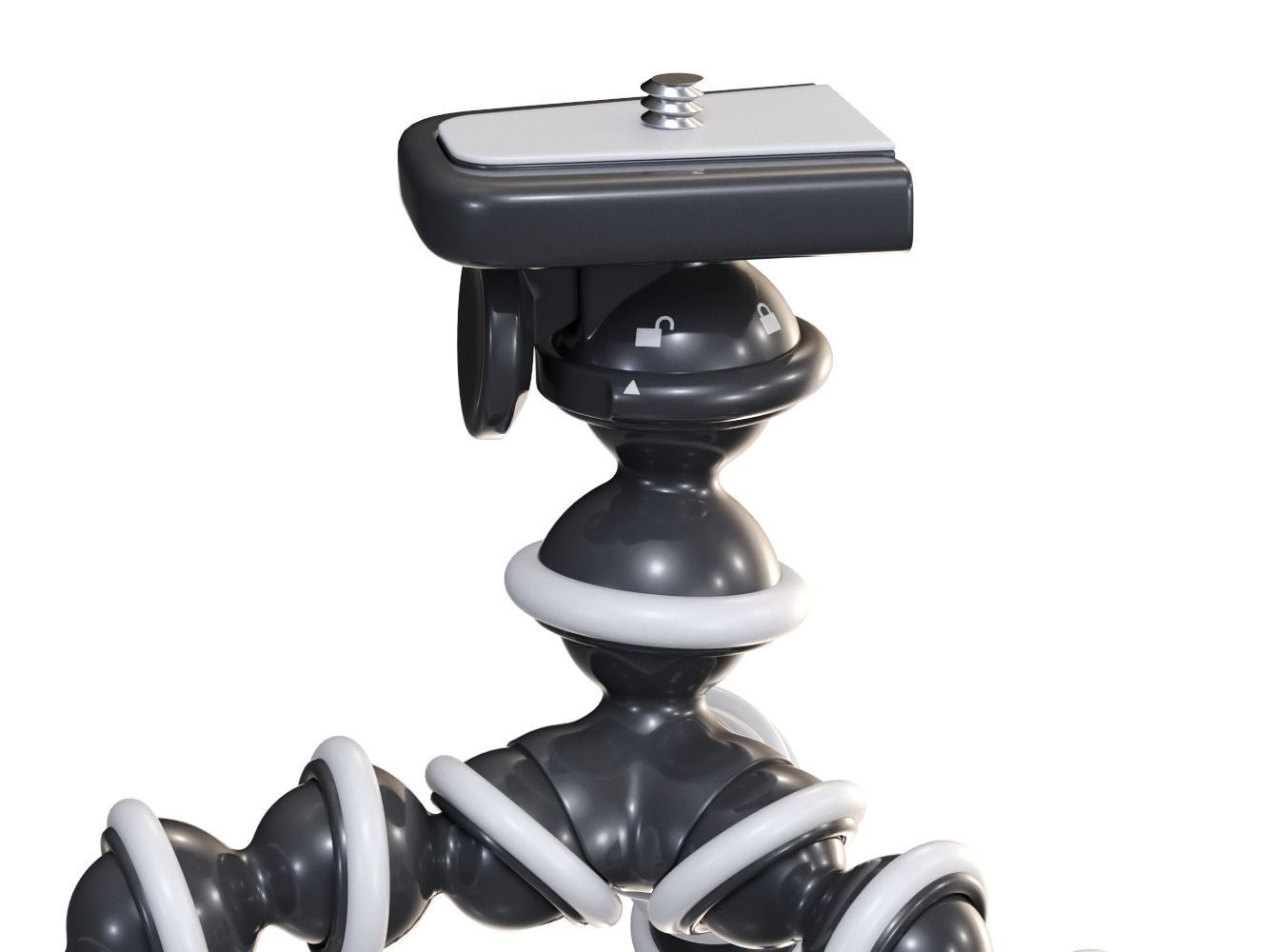 Flexible Camera Tripod Low-Poly Low-poly 3D model_1
