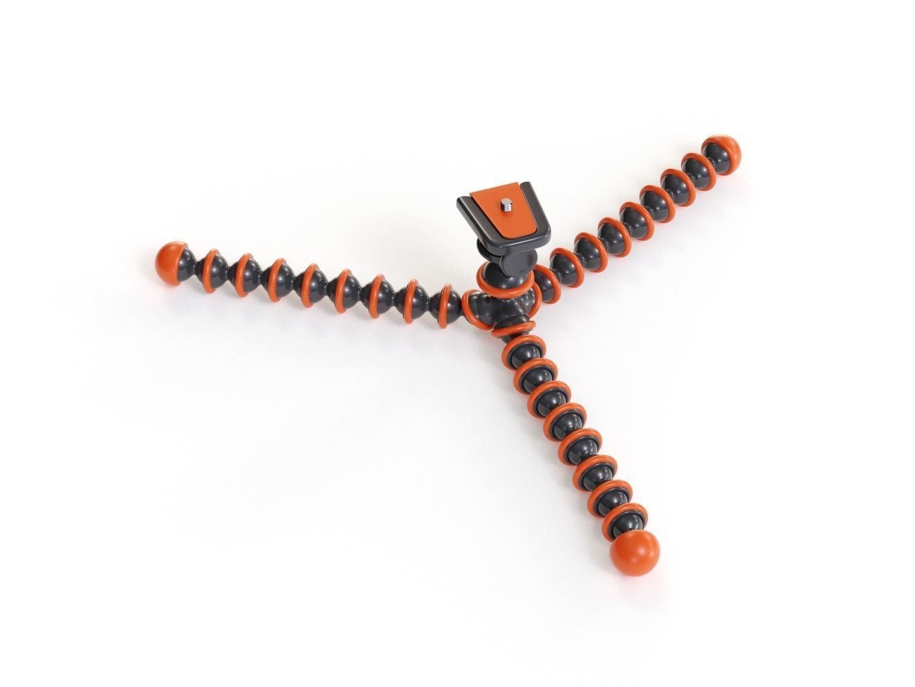 Flexible Camera Tripod Low-Poly Low-poly 3D model_5