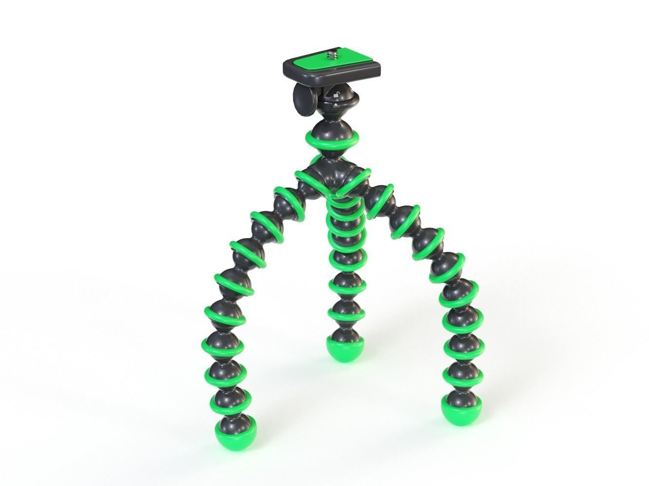 Flexible Camera Tripod Low-Poly Low-poly 3D model_0