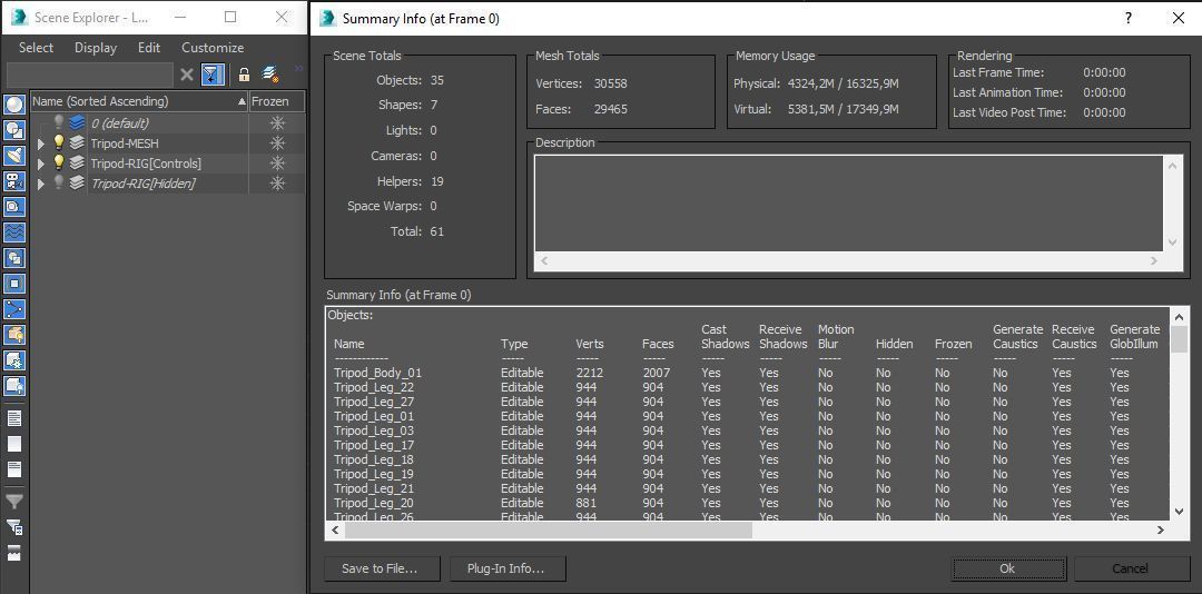 Flexible Camera Tripod Low-Poly Low-poly 3D model_10