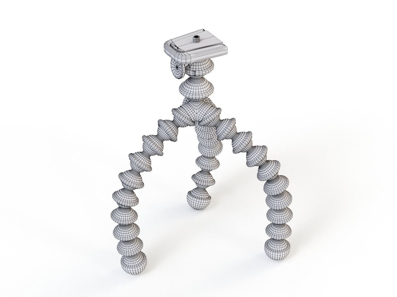 Flexible Camera Tripod Low-Poly Low-poly 3D model_8