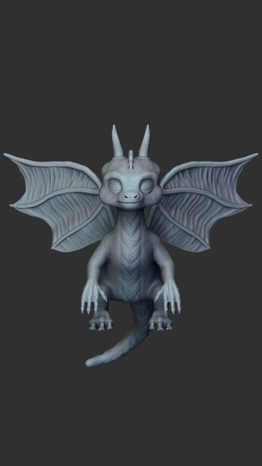 Baby Dragon High Detail 3D Printing Model 3D print model
