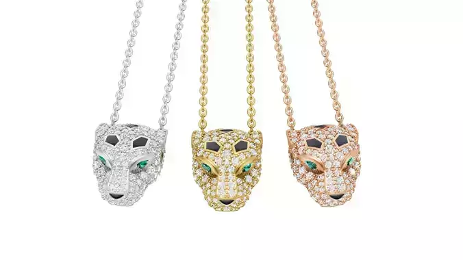 Panther Pendant Paved