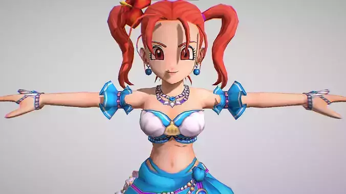 Beach Jessica - Included With Animations - Dragon Quest Tact