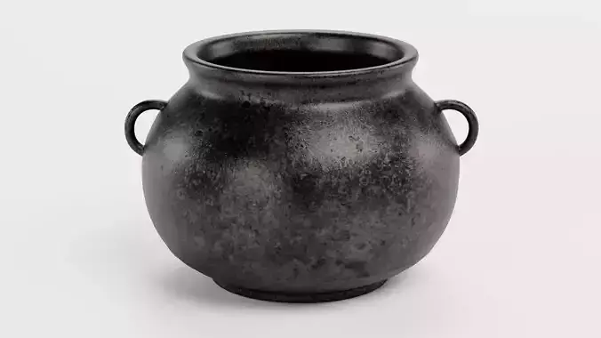 Pot - Rustic Cauldron 3D model