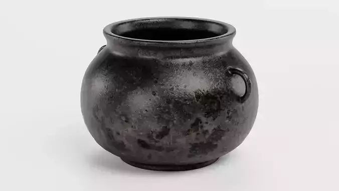 Pot - Rustic Cauldron  3D model 3