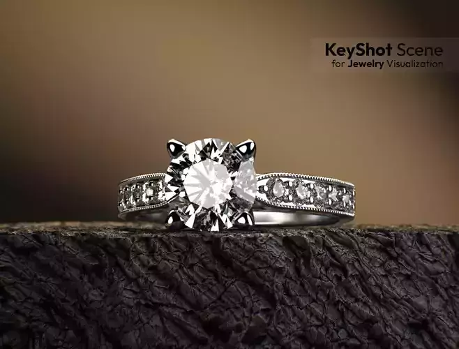 KeyShot Studio for Jewelry Visualization on the Rock