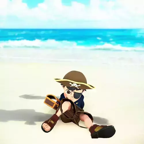 Cheery Pirate Boy model pack