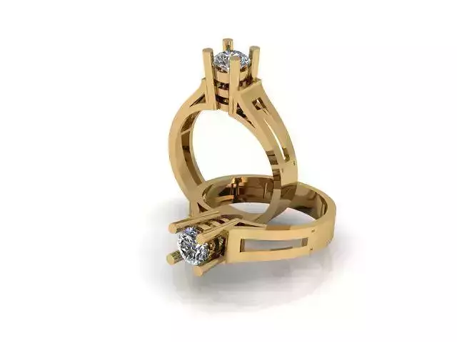 Classic Solitaire Mono Ring Swiss ring Size16 Number 