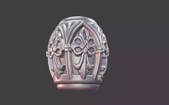 ORNATE BEAD THREE SIZES HALVED EASY CASTING BEADS