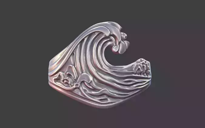 OCEAN WAVE RING