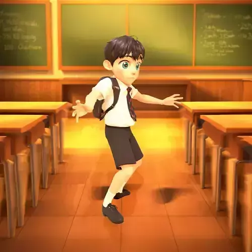 Schoolboy Character Cartoon model pack