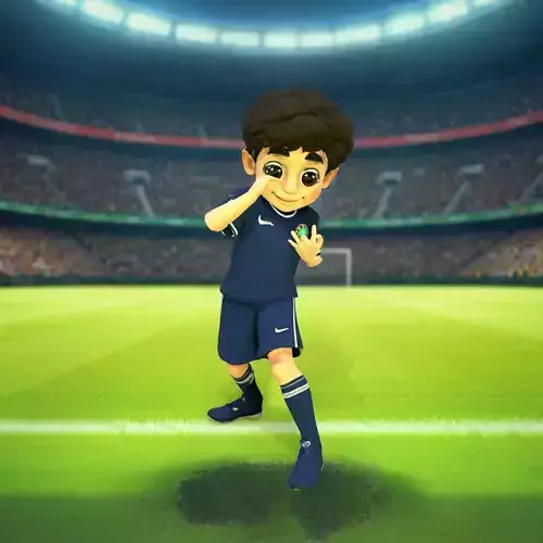 Youth Soccer Player model pack