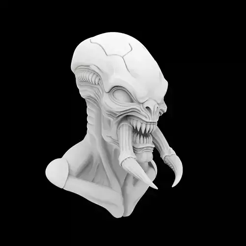 Alien Space Monk Figurine