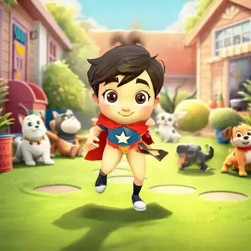 Charming Hero and Pup model pack