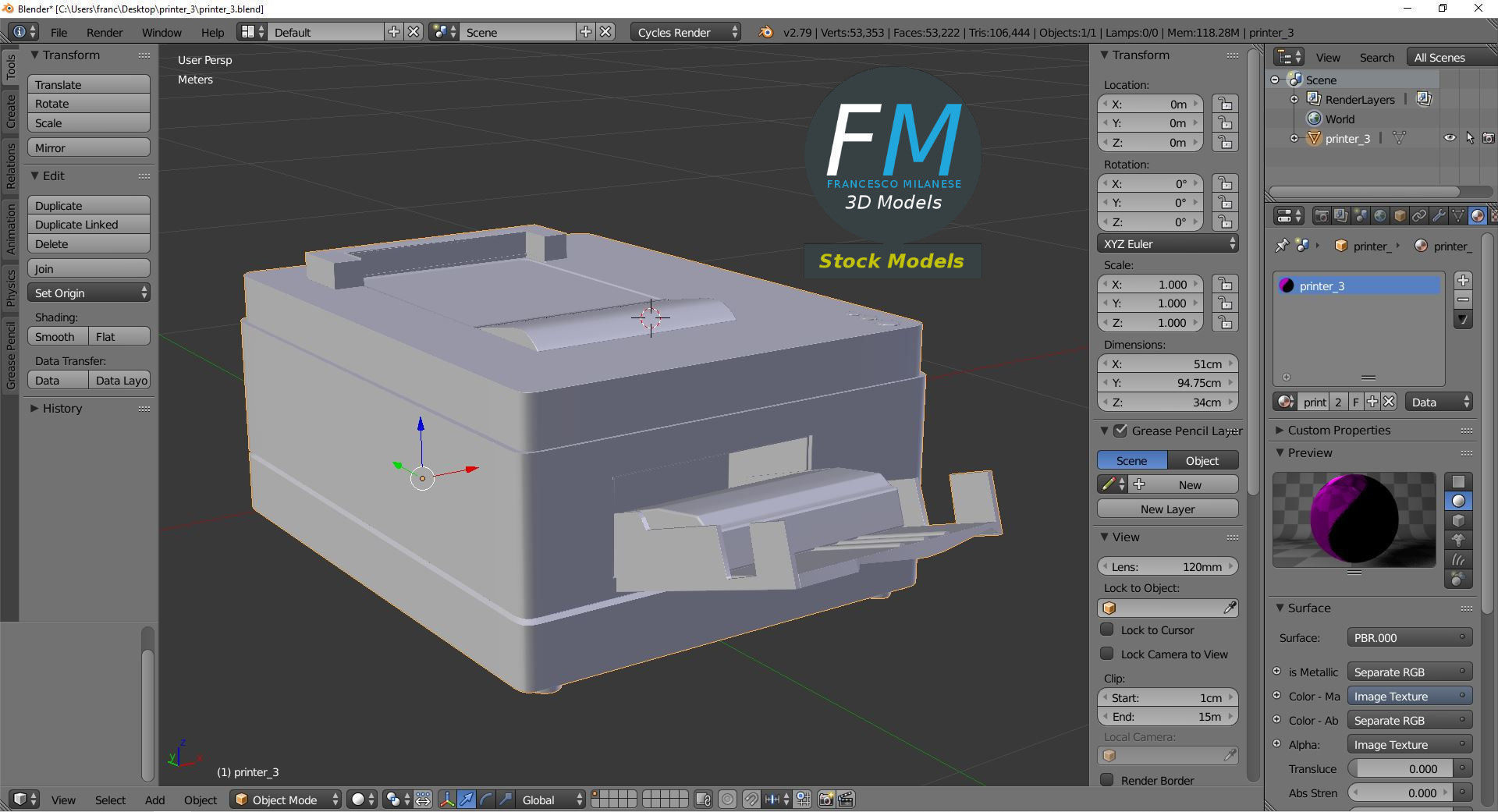 Printer 3 3D model_9