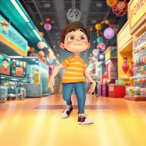 Smiling Child Character model pack