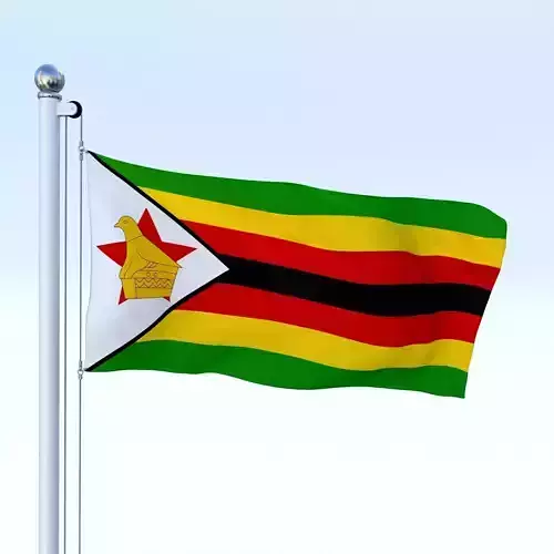 Animated Zimbabwe Flag
