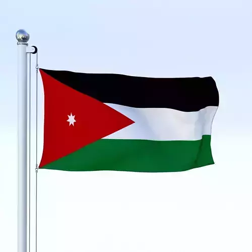 Animated Jordan Flag