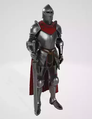 Medieval Knight 3D Model