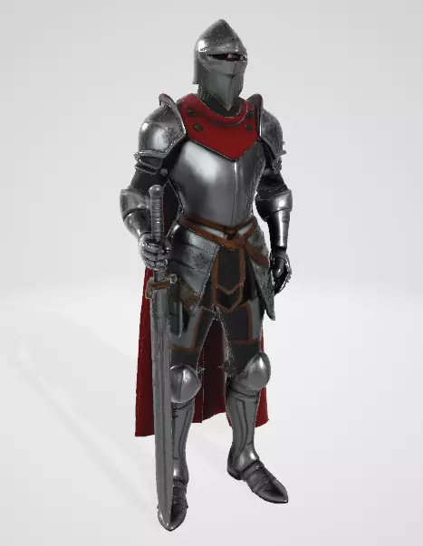 Medieval Knight 3D Model 3D model