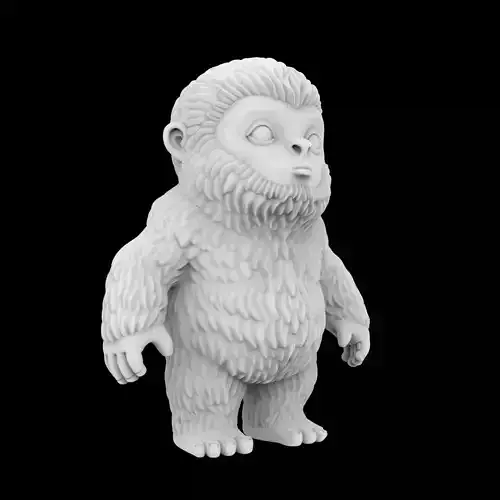Baby Yeti Statue 3D print model