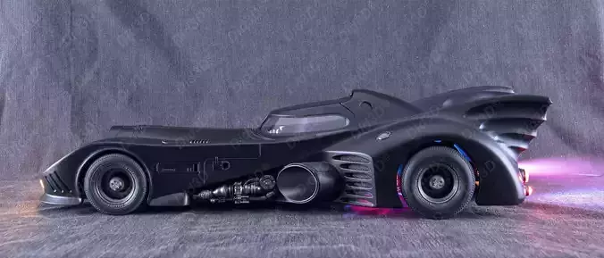 BatCar Did3D - Animatronic 670 mm 1- 9 Scale  3D print model 3