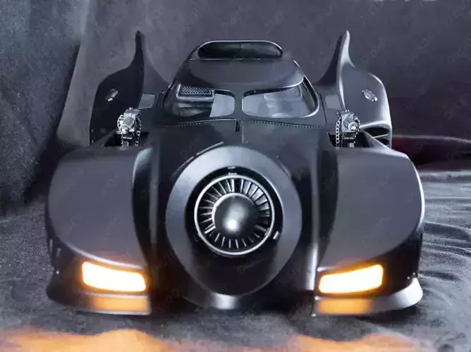 BatCar Did3D - Animatronic 670 mm 1- 9 Scale  3D print model 4