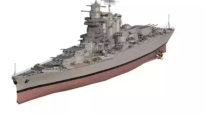 WW2 US NAVY USS BRONX battlecruiser