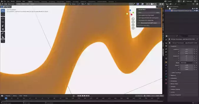 Abstract Soundwave Wall Art