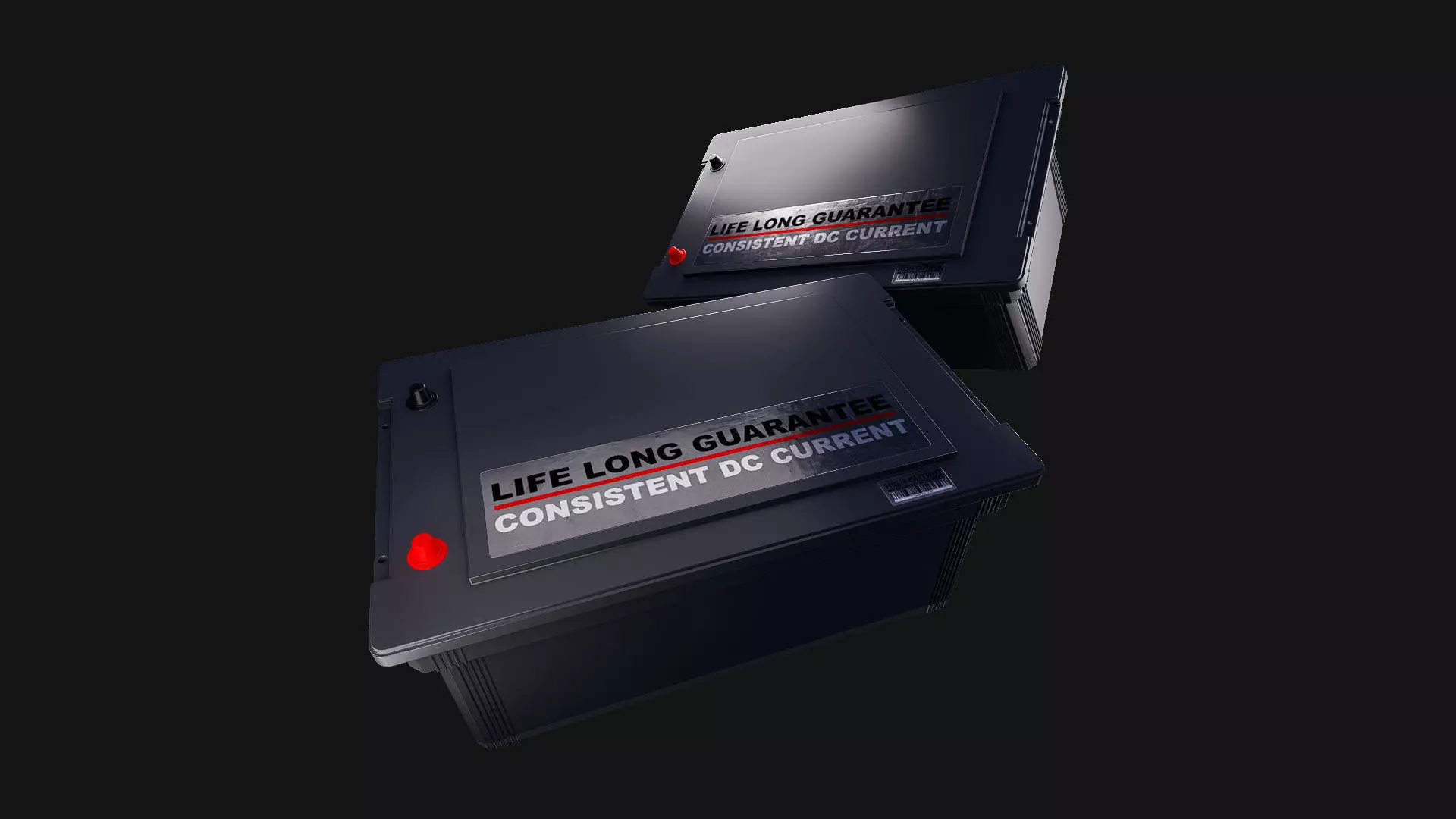 High performance heavy duty DC battery for vehicle Low-poly 3D model