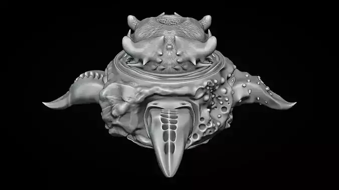 Creepy creature sculpt 