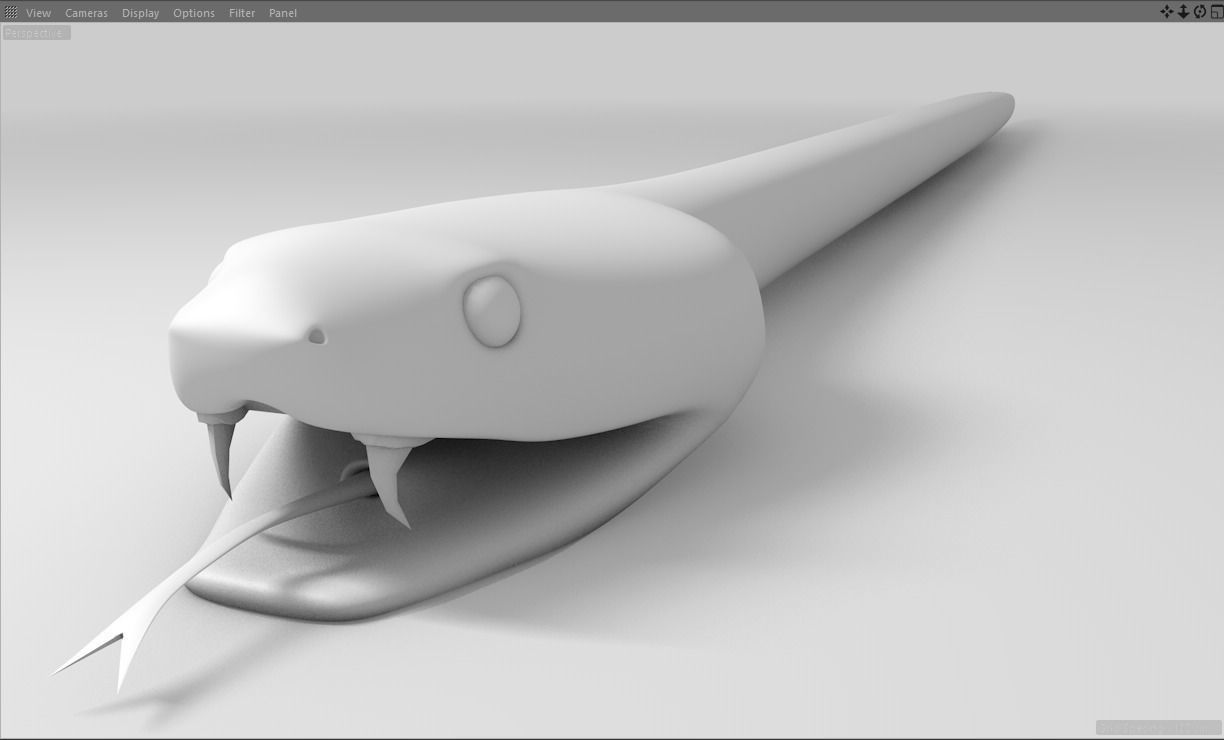 Snake Rig 3D model_2