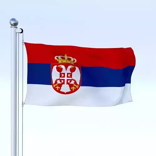 Animated Serbia Flag
