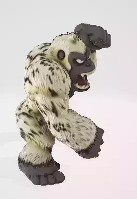 Furious Monkey Character 3D model