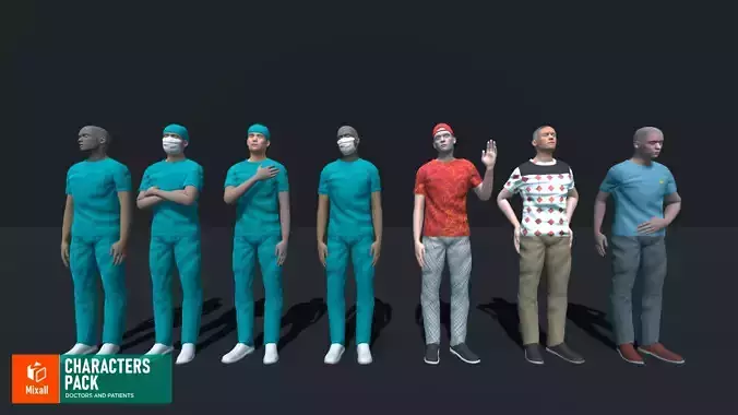 Characters pack - doctors and patients