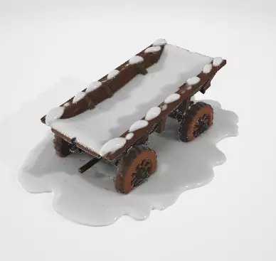 Abandoned Cargo Truck Snow 3D model