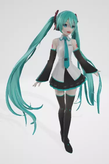 Virtual Singer Character Stylized 3D Model 3D model