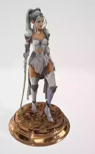 Light Warrior 3D Character  High Quality Model