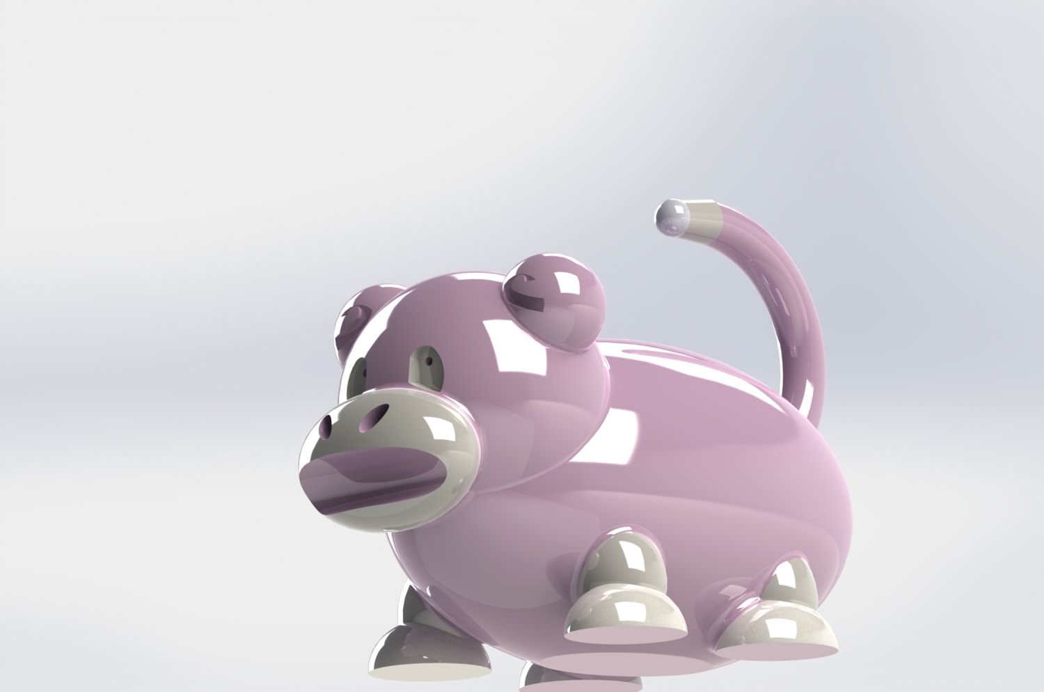 slowpoke meme 3D model_1