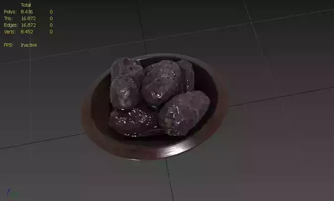 Date  Set M05 Low-poly 3D model 3