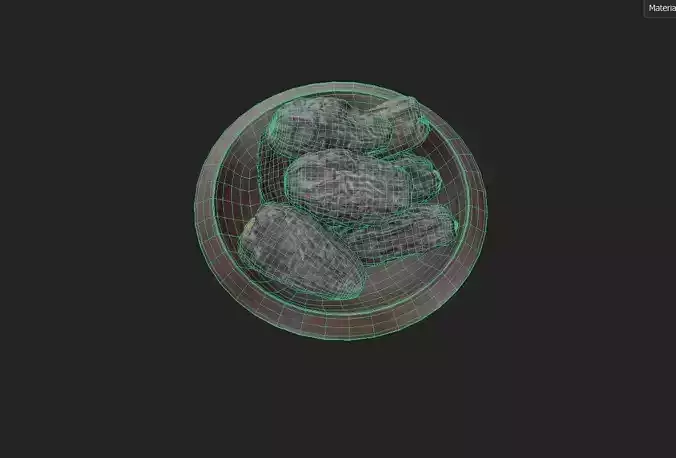 Date  Set M05 Low-poly 3D model 7